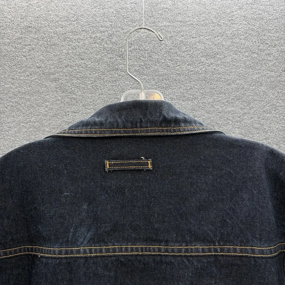 VTG Delf USA Jean Jacket Mens 2XL Denim Oversized Trucker Hip Hop Streetwear Y2K